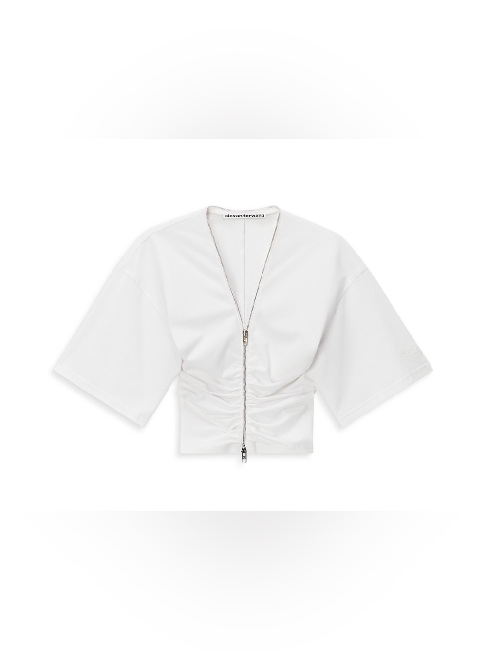 Alexander Wang Gathered Zippered Top